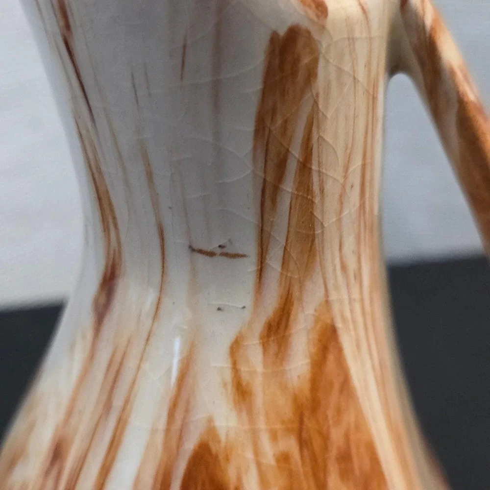 Denali Dabblers Pottery Ceramic Pitcher, Signed, Marbled Jug, Eclectic Home Deor